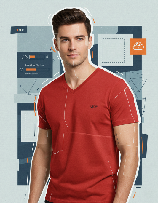 Adventure Awaits – Unisex V-Neck T-Shirt