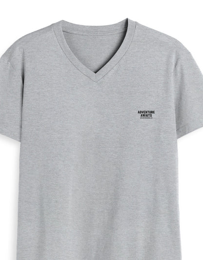 Adventure Awaits – Unisex V-Neck T-Shirt