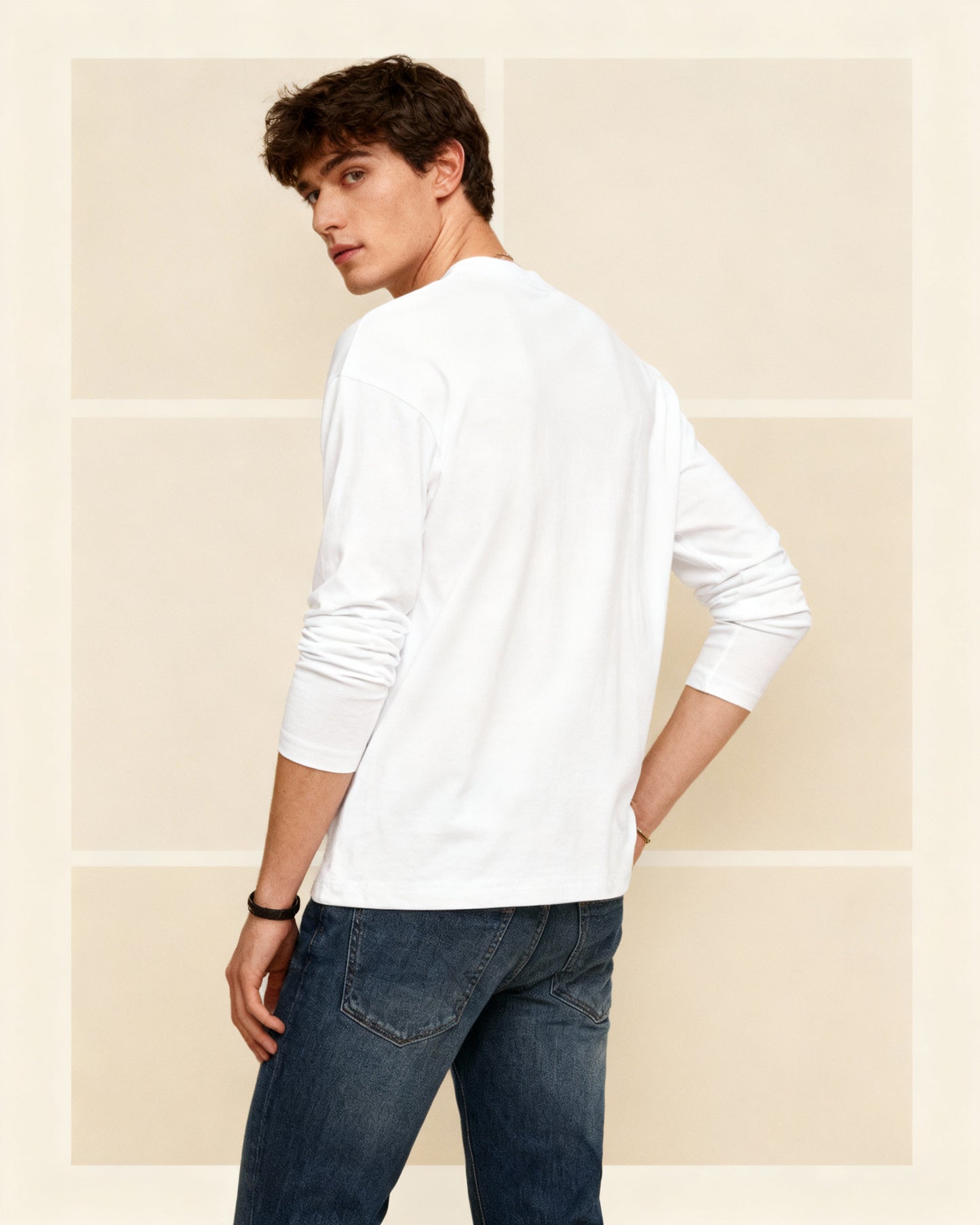 Hype. Long Sleeve T-Shirt - Grey and White Options