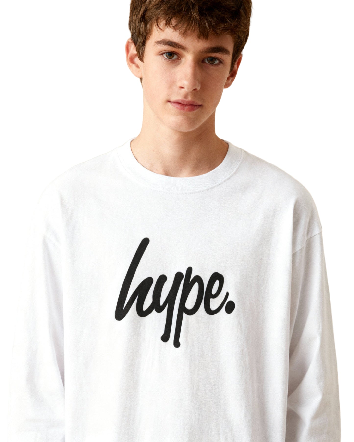 Hype. Long Sleeve T-Shirt - Grey and White Options